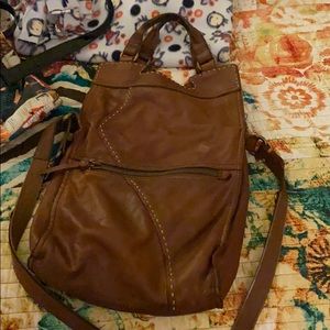 Lucky Brand, Leather brown cross body bag/purse